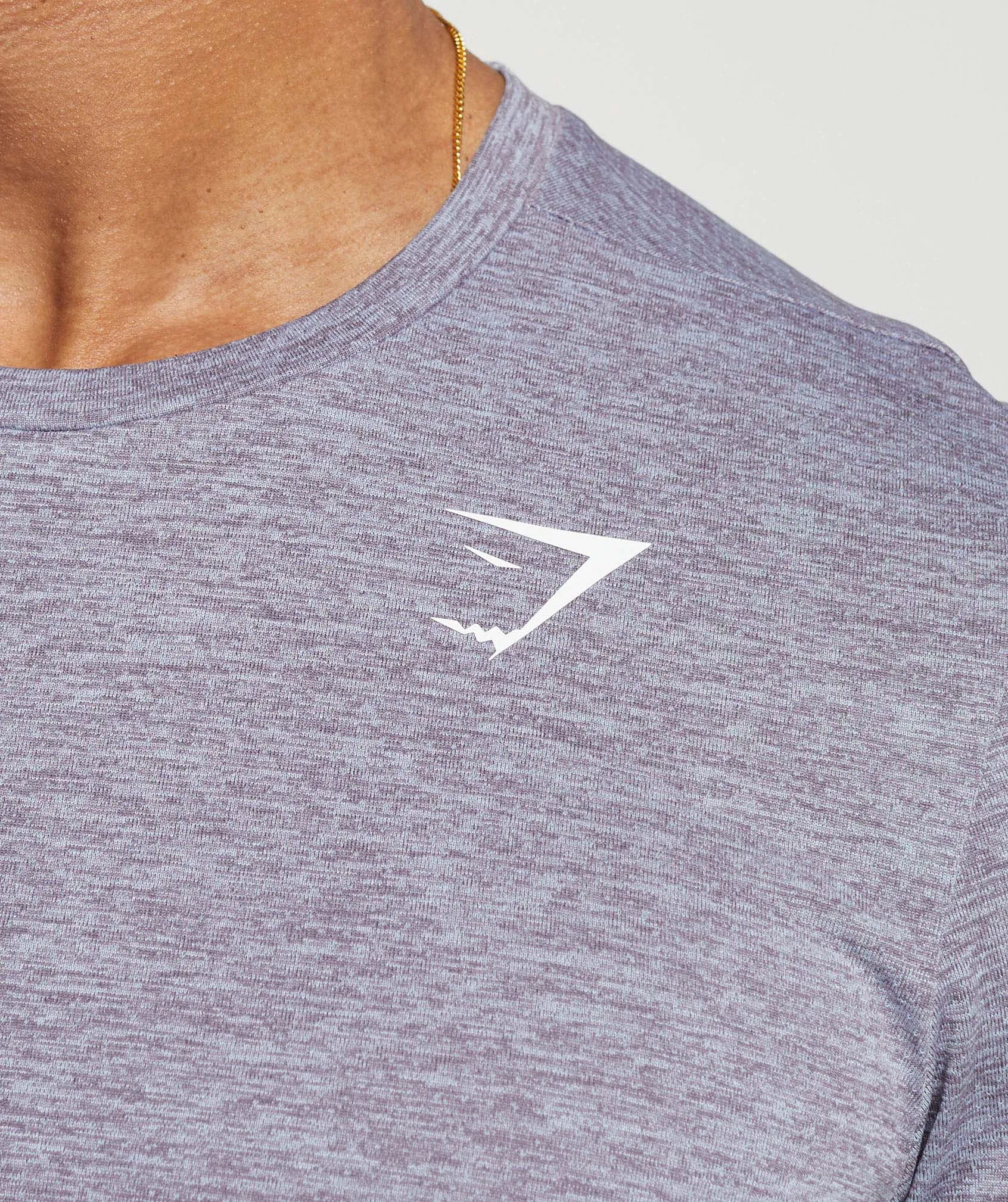 Gymshark Arrival Marl T-Shirt - Silver Lilac/Fog Purple Marl sold by Gymshark product image thumbnail 5