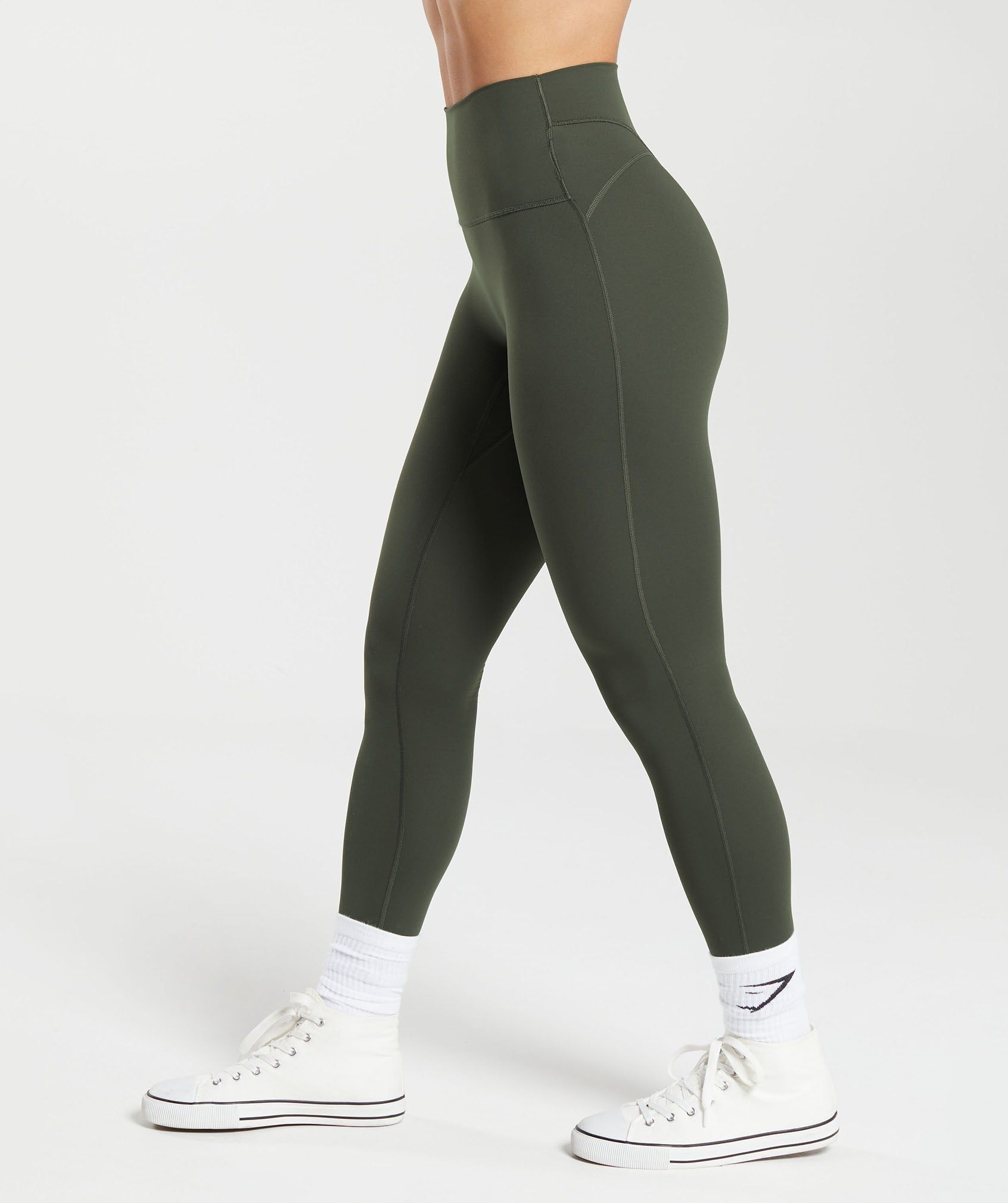 Gymshark Legacy Leggings - Deep Olive Green sold by Gymshark product image thumbnail 3