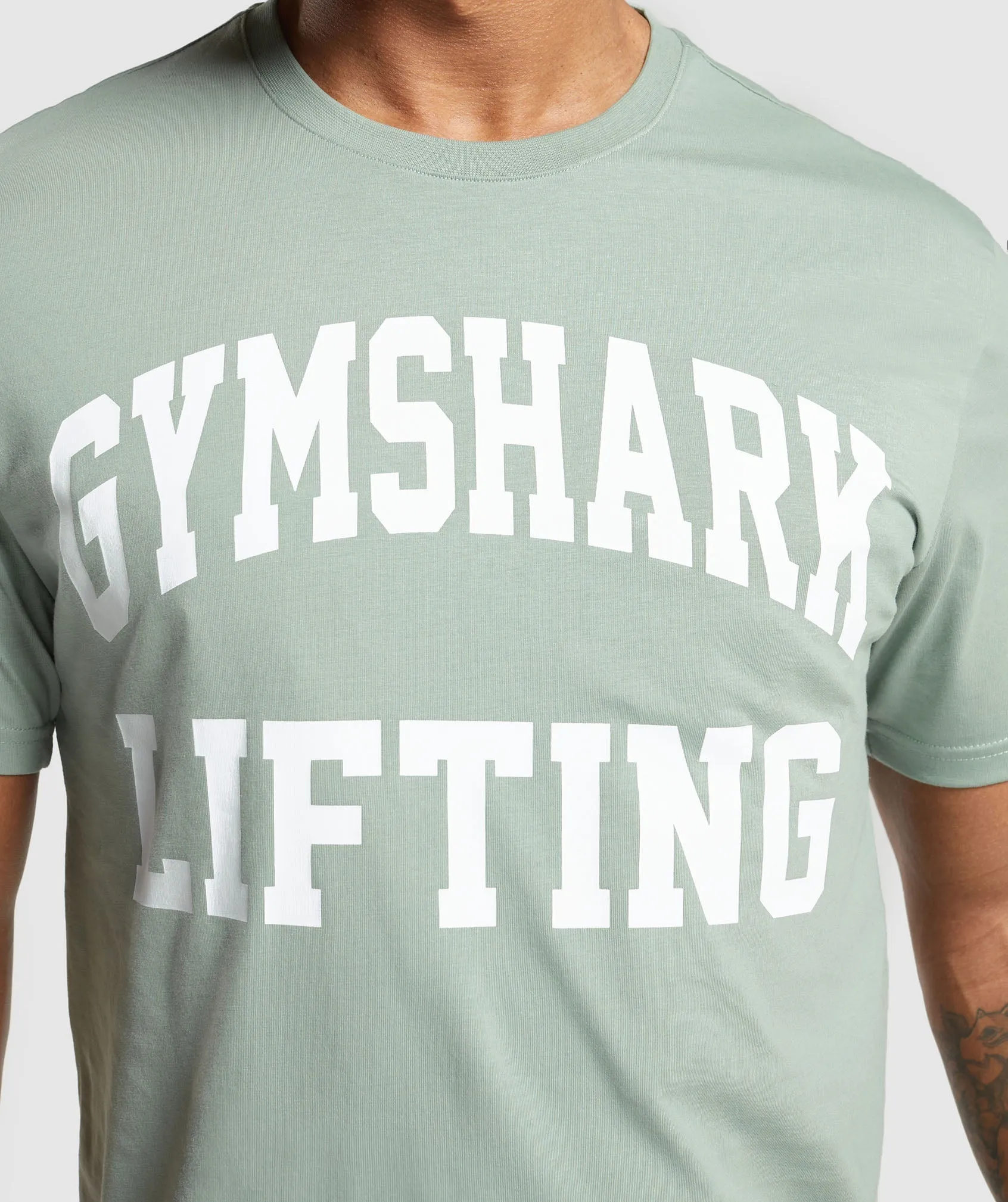 Gymshark Lifting Club T-Shirt - Dollar Green sold by Gymshark product image thumbnail 5