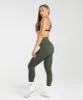 Gymshark Legacy Regular Leggings - Deep Olive Green sold by Gymshark