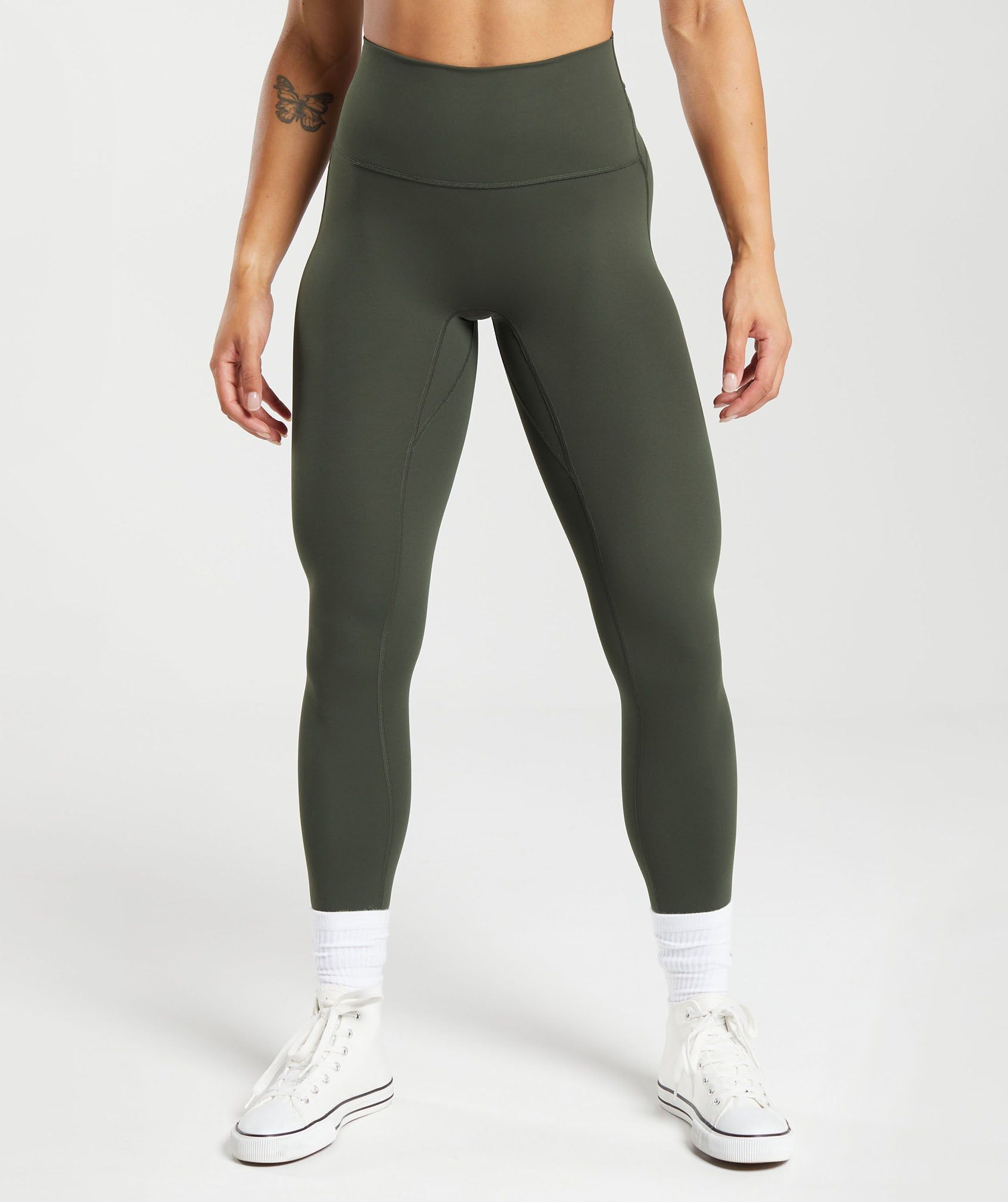 Gymshark Legacy Leggings - Deep Olive Green sold by Gymshark