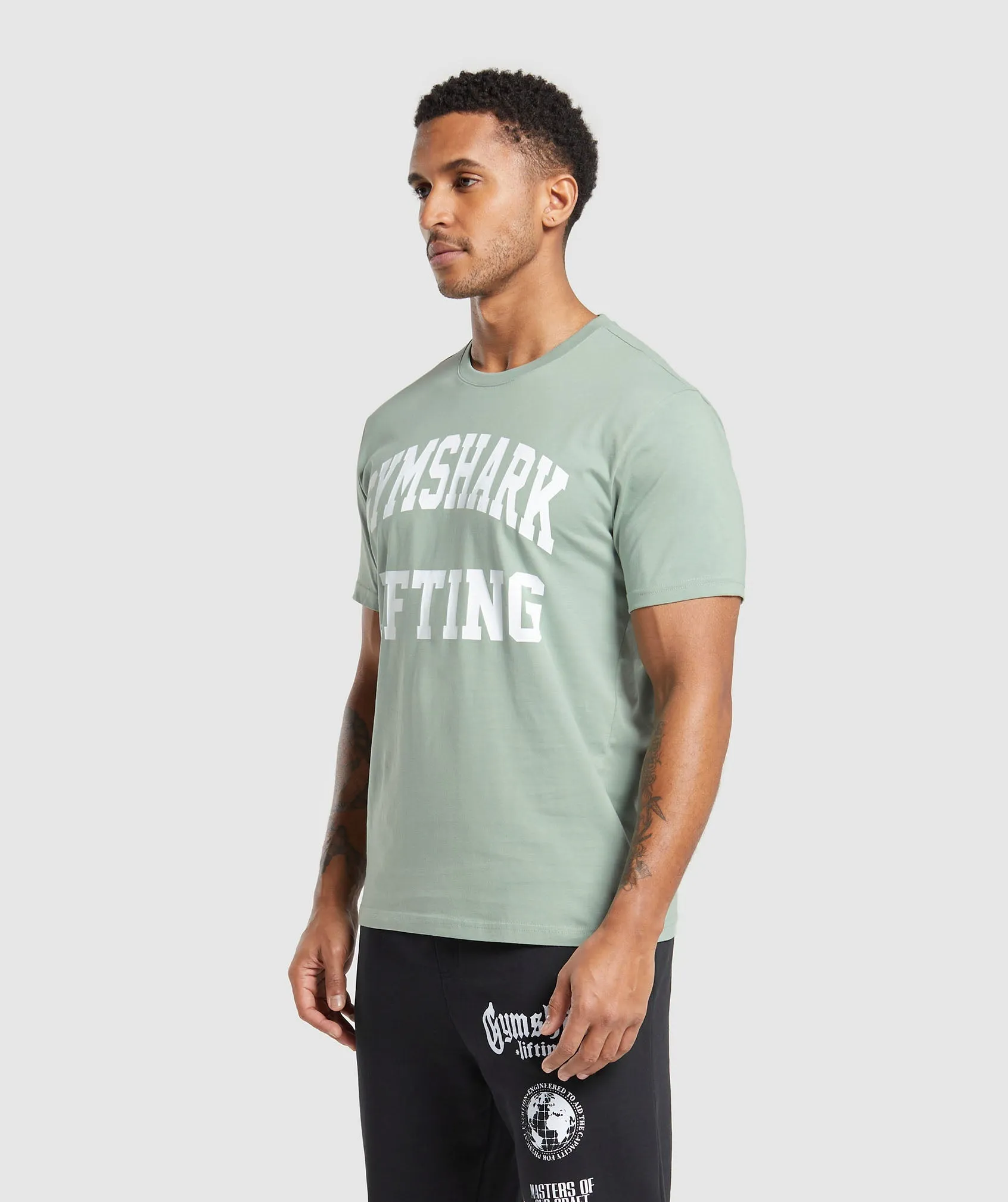 Gymshark Lifting Club T-Shirt - Dollar Green sold by Gymshark product image thumbnail 3