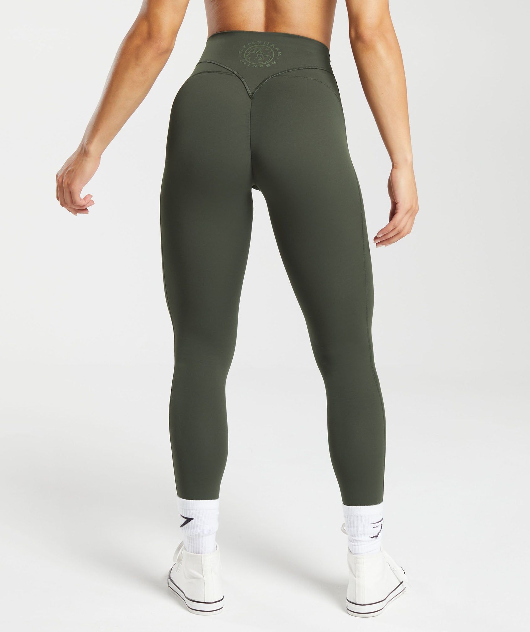 Gymshark Legacy Leggings - Deep Olive Green sold by Gymshark product image thumbnail 2