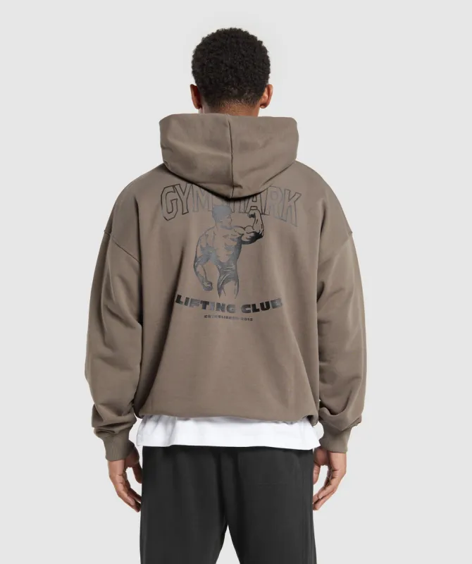 Gymshark Built in the UK Hoodie - Camo Brown sold by Gymshark