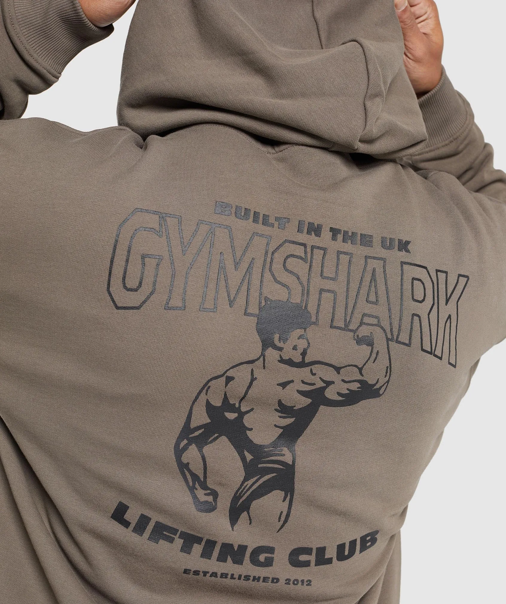 Gymshark Built in the UK Hoodie - Camo Brown sold by Gymshark product image thumbnail 5