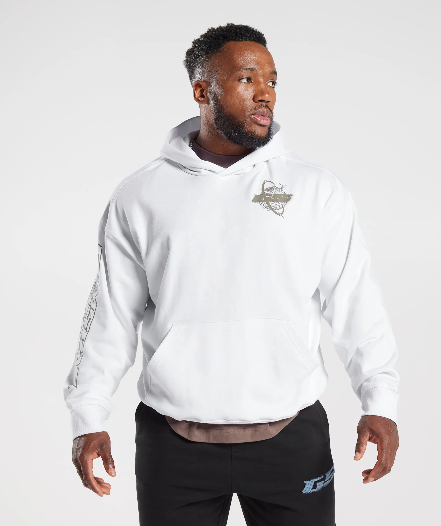 Gymshark Intergalactic Lifting Hoodie - White sold by Gymshark product image thumbnail 2