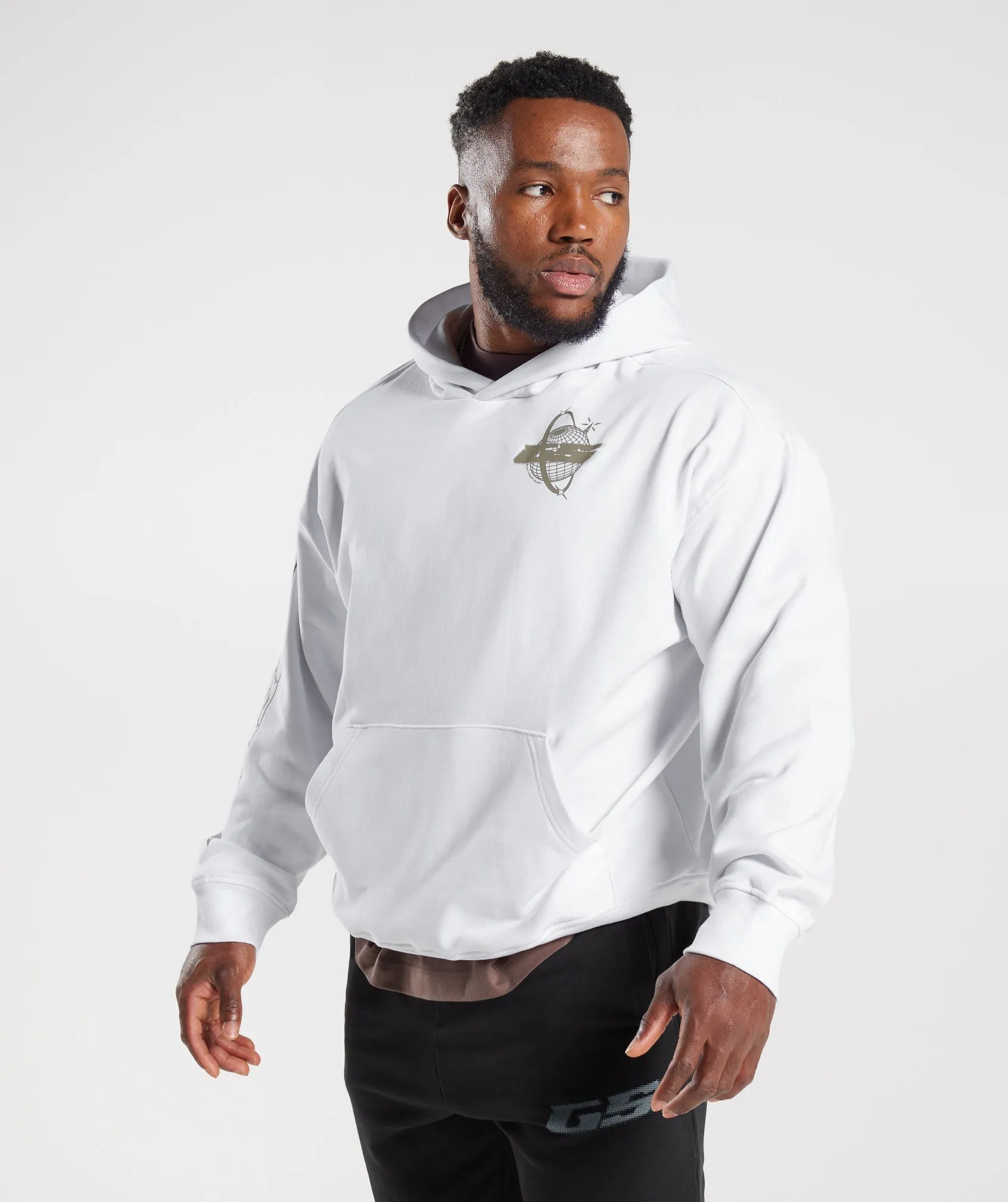 Gymshark Intergalactic Lifting Hoodie - White sold by Gymshark product image thumbnail 3