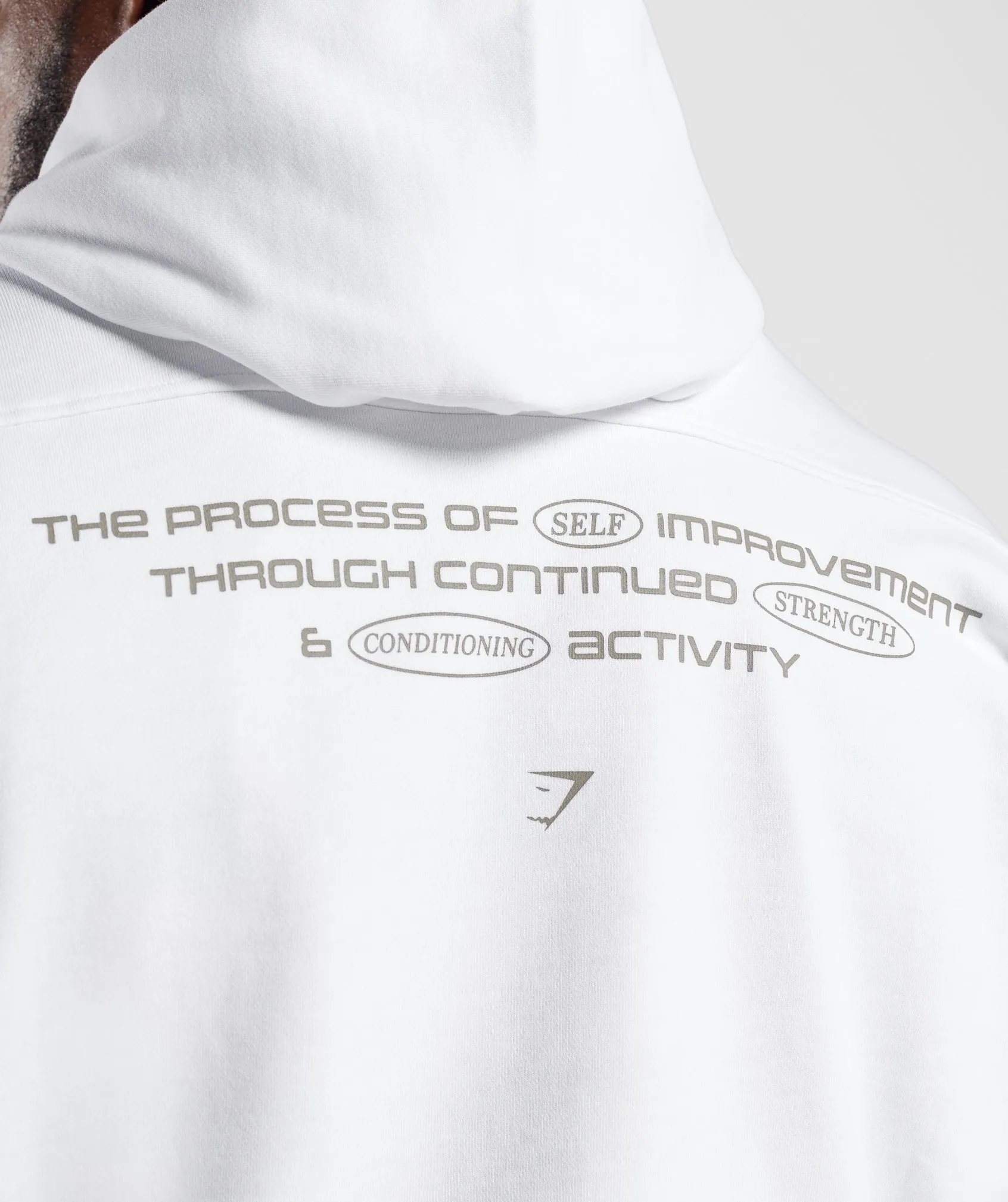 Gymshark Intergalactic Lifting Hoodie - White sold by Gymshark product image thumbnail 5