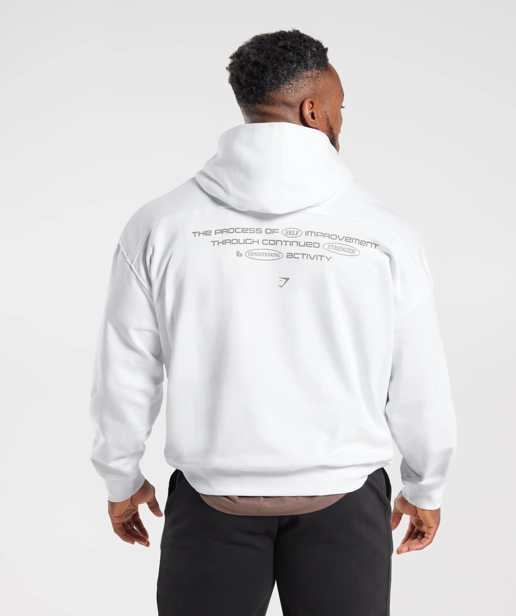 Gymshark Intergalactic Lifting Hoodie - White sold by Gymshark