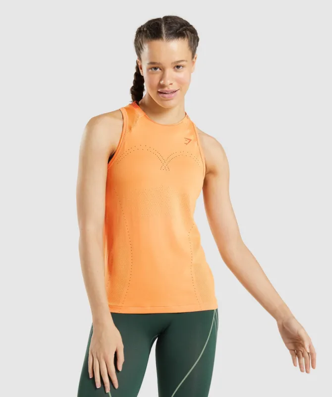 Gymshark Apex Seamless Tank - Apricot Orange/Papaya Orange sold by Gymshark