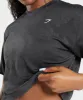 Gymshark Adapt Camo Seamless Crop Top - Black/Onyx Grey sold by Gymshark