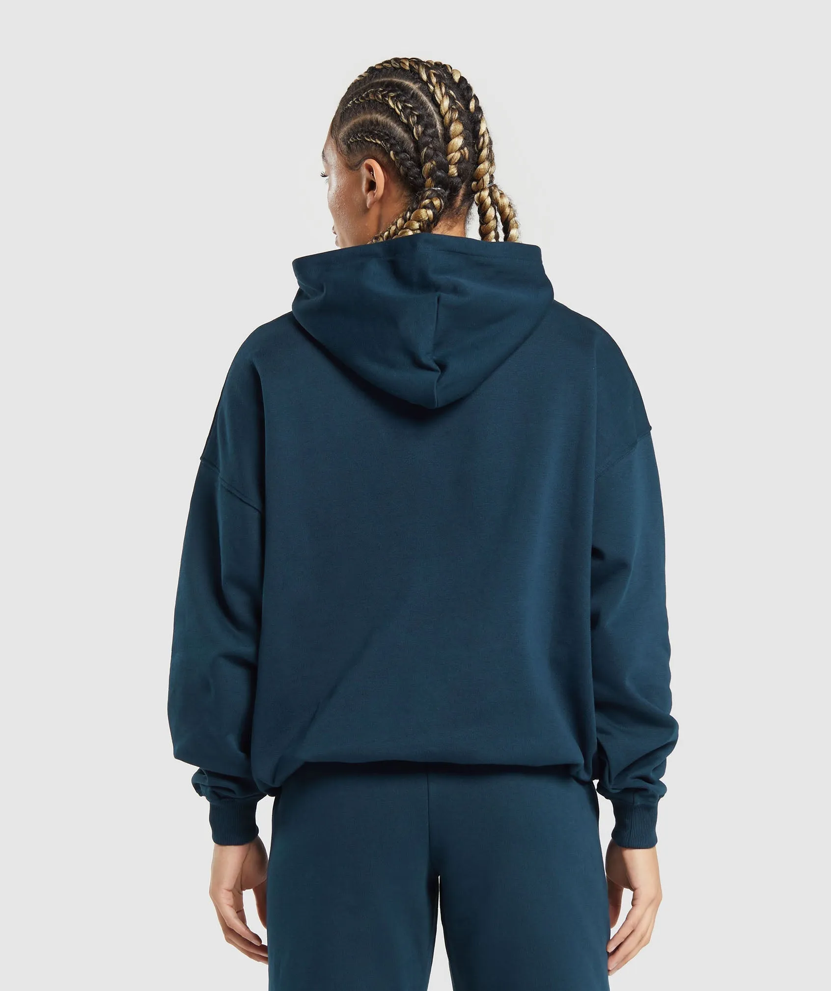 Gymshark Weightlifting Oversized Hoodie - Navy sold by Gymshark product image thumbnail 2