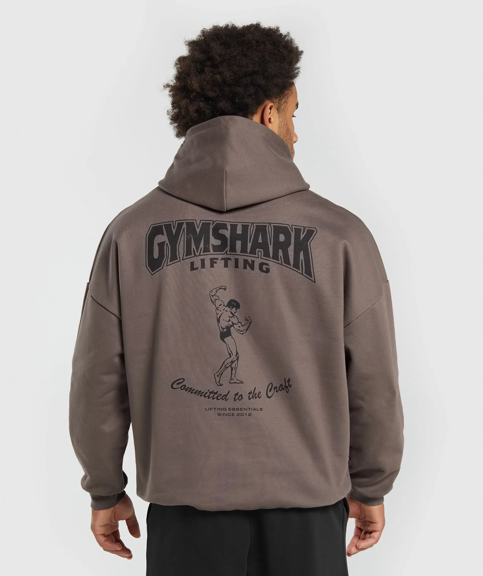Gymshark Committed to the Craft Hoodie - Dusty Brown sold by Gymshark