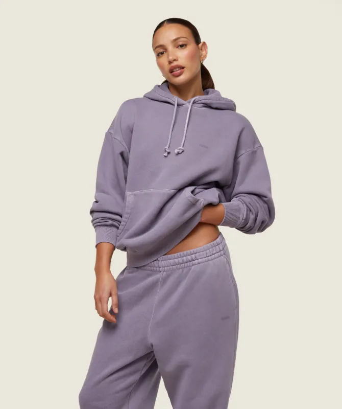 Gymshark everywear Relaxed Hoodie - Fog Purple sold by Gymshark
