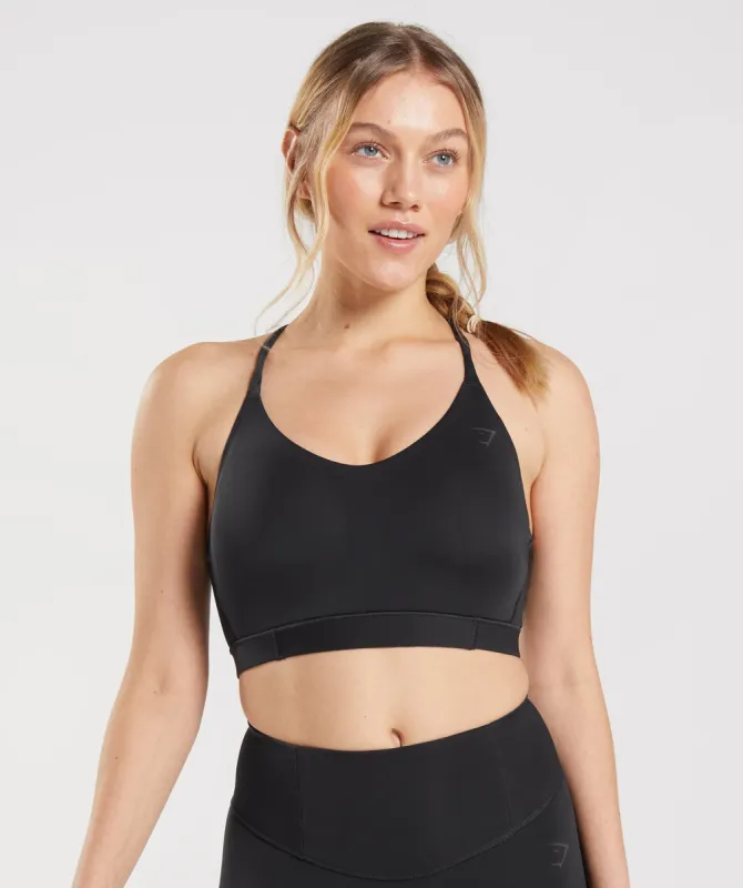 Gymshark Studio Sports Bra - Black sold by Gymshark