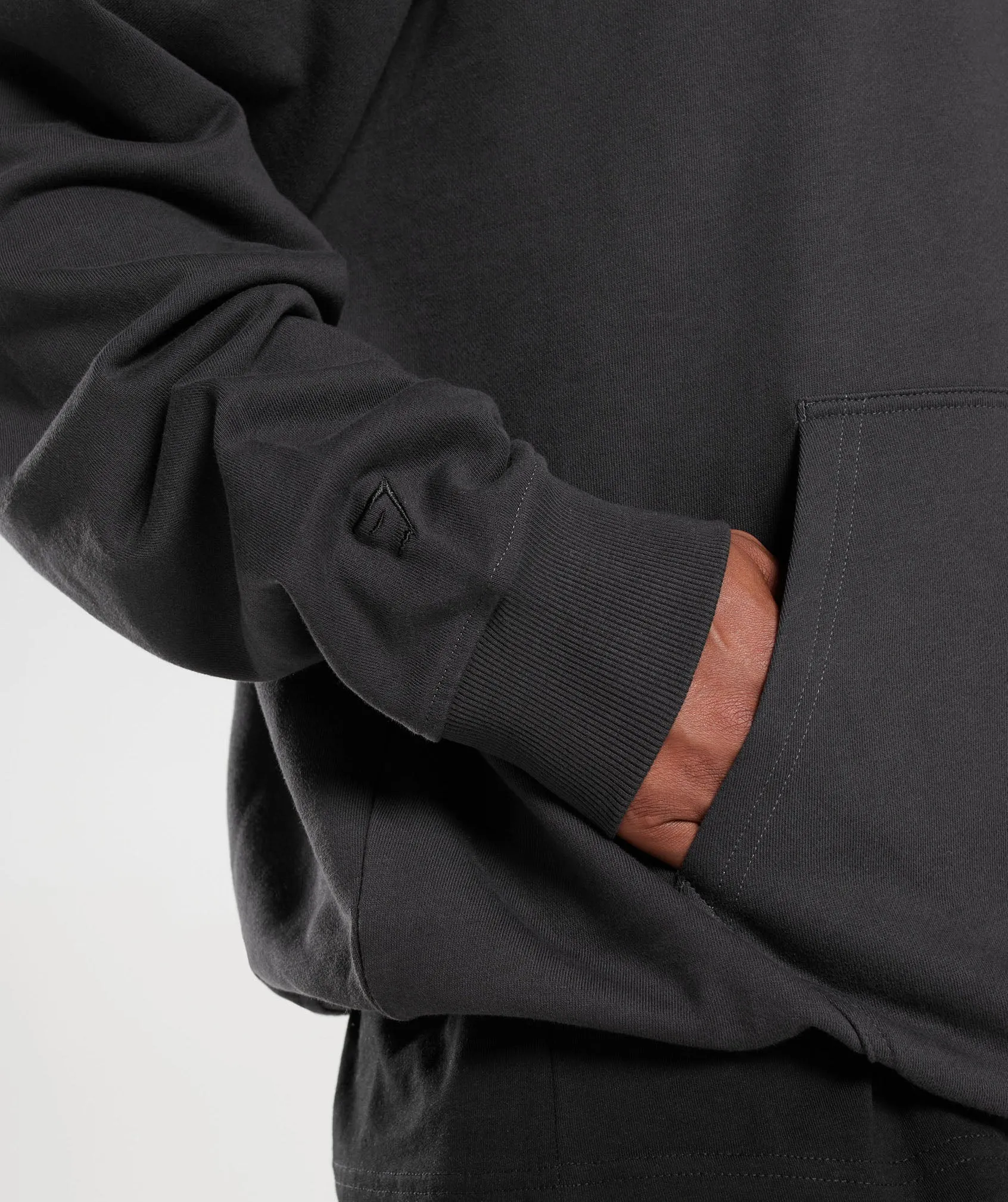 Gymshark Rest Day Essentials Hoodie - Onyx Grey sold by Gymshark product image thumbnail 5