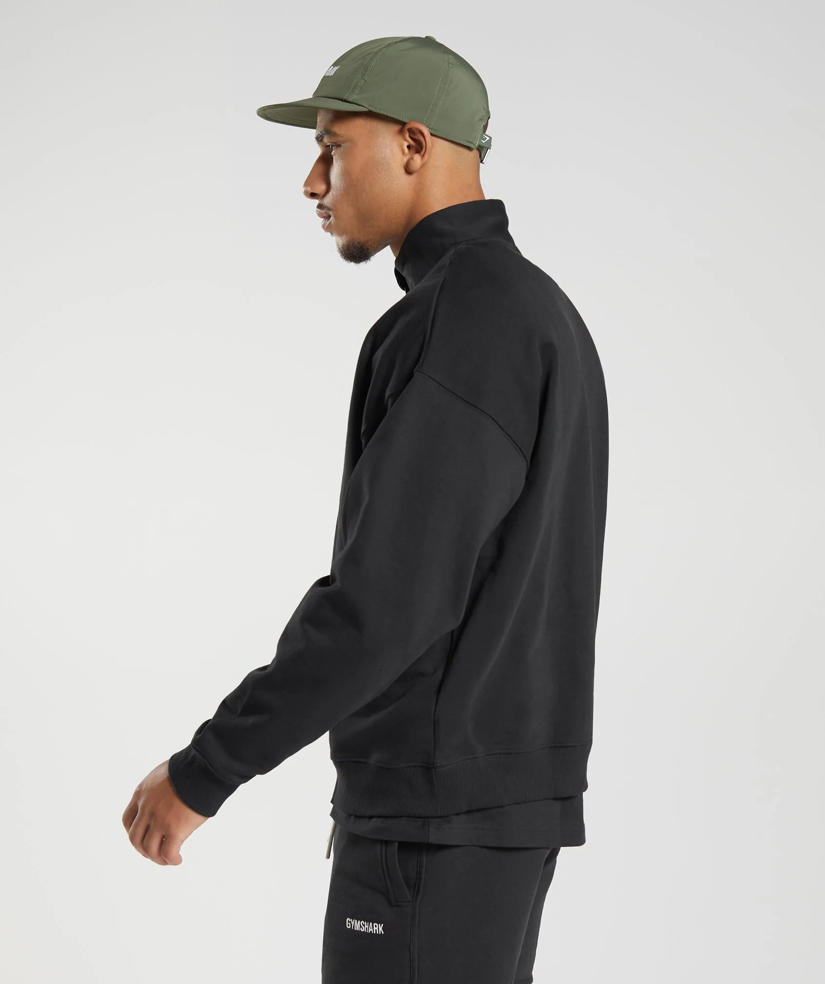 Gymshark Rest Day Sweats 1/4 Zip - Black sold by Gymshark product image thumbnail 4