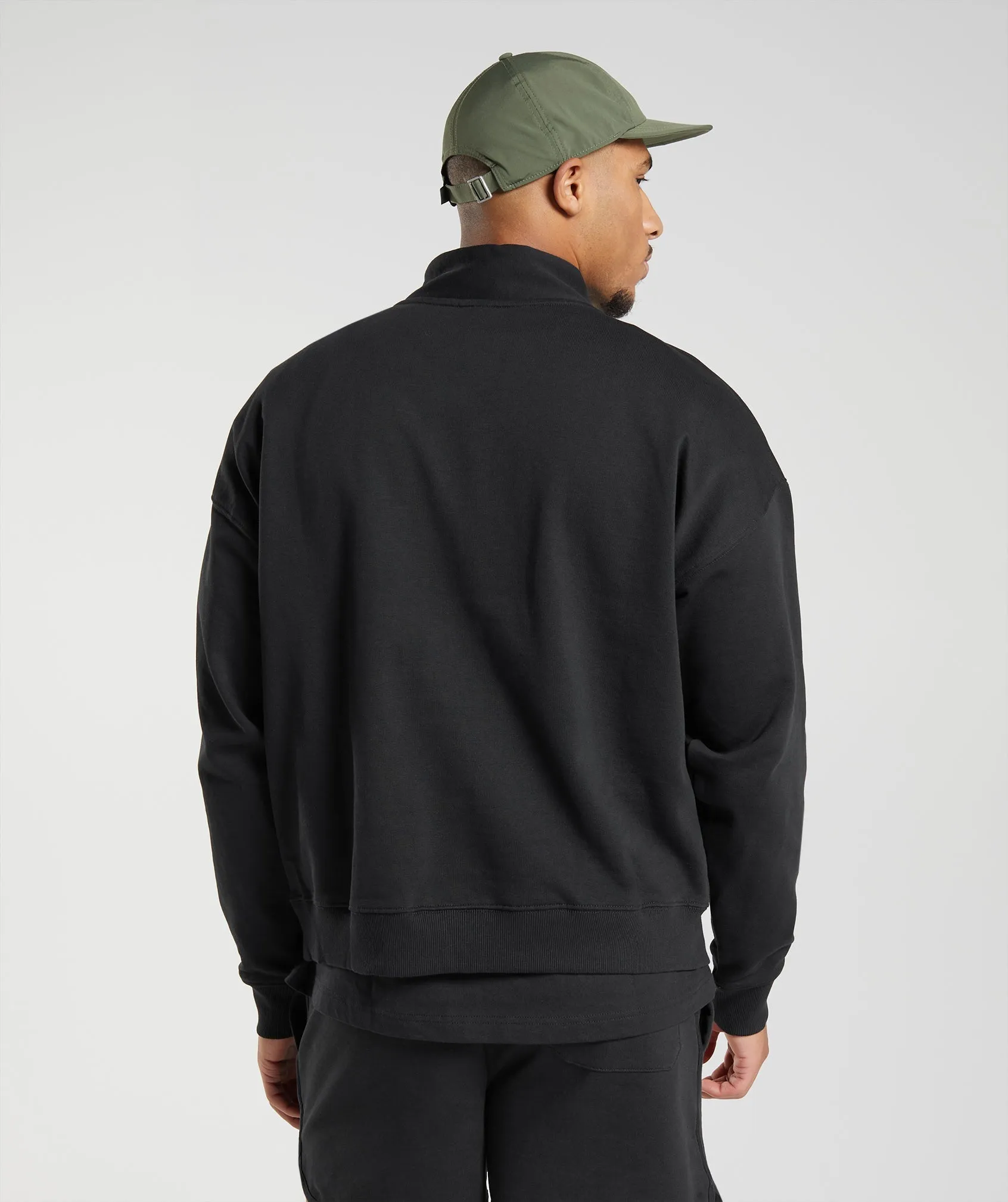 Gymshark Rest Day Sweats 1/4 Zip - Black sold by Gymshark product image thumbnail 3