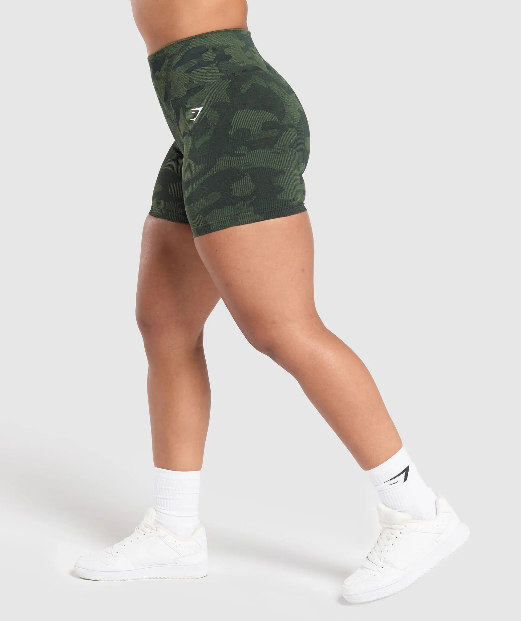 Gymshark Adapt Camo Seamless Shorts - Victory Green/ Force Green sold by Gymshark product image thumbnail 3