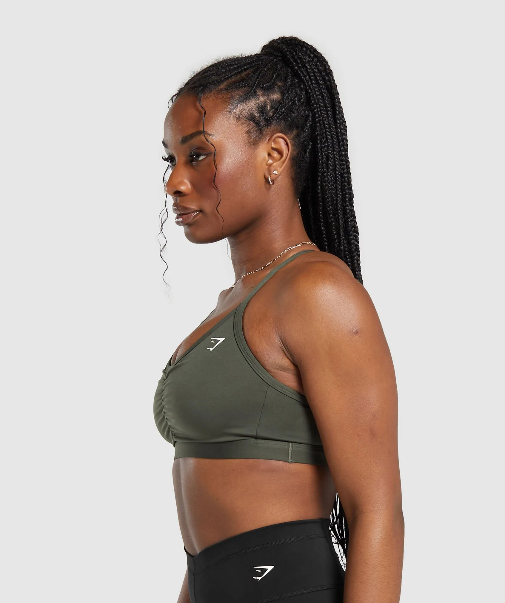 Gymshark Ruched Sports Bra - Strength Green sold by Gymshark product image thumbnail 5