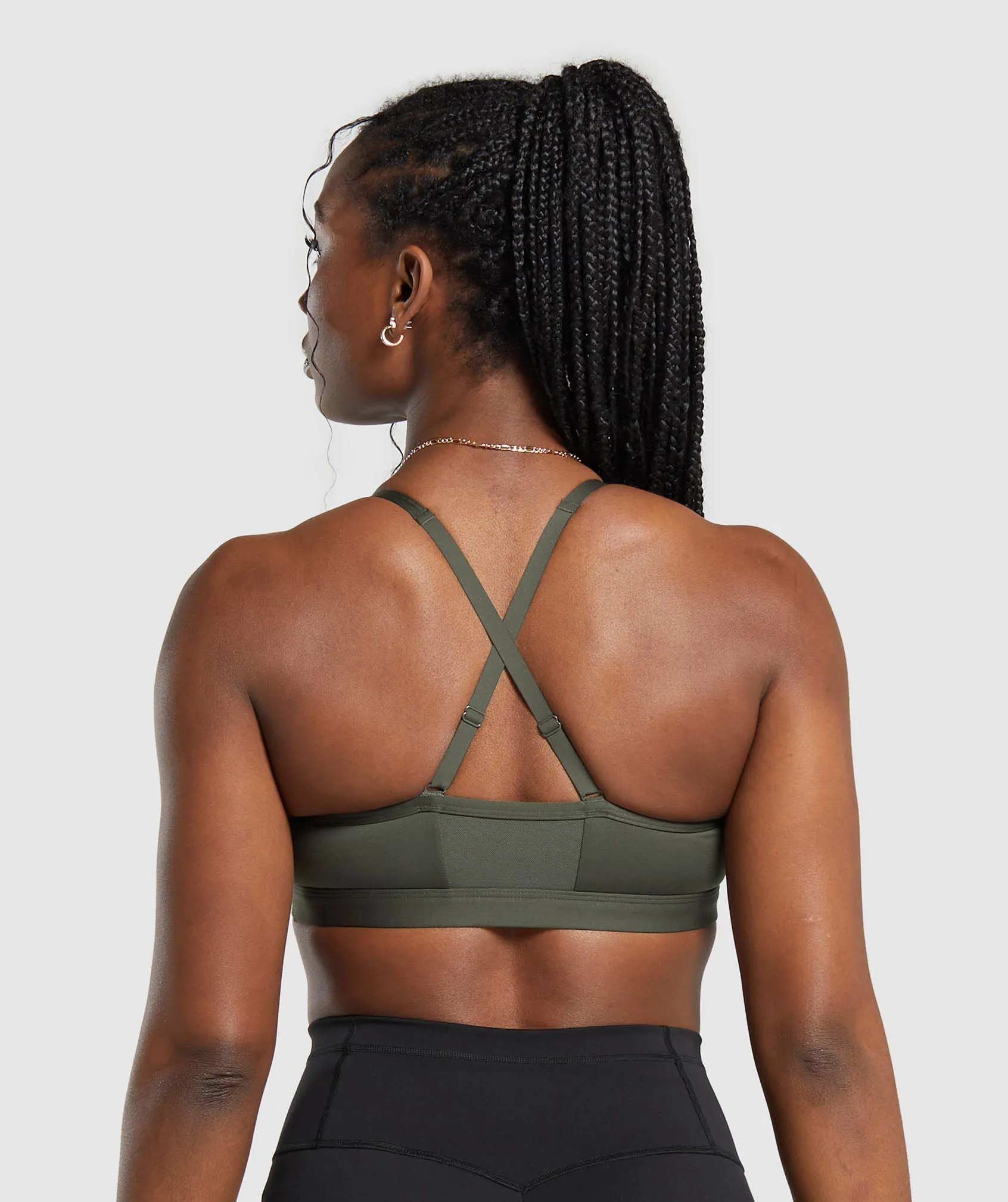 Gymshark Ruched Sports Bra - Strength Green sold by Gymshark product image thumbnail 2
