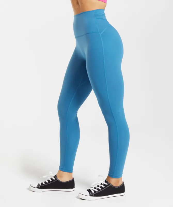Gymshark Legacy Leggings - Lakeside Blue sold by Gymshark