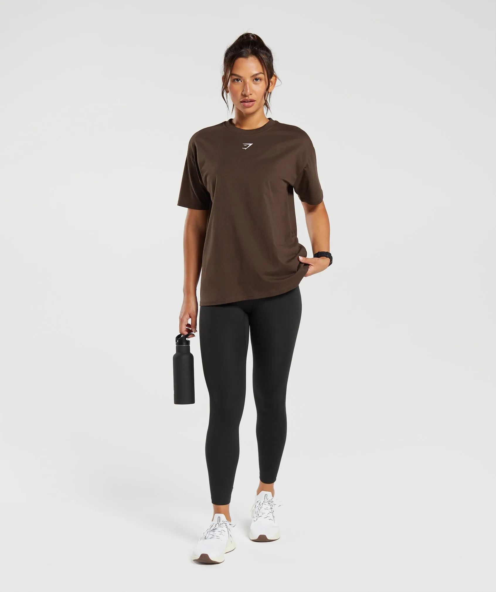 Gymshark Fraction Oversized T-Shirt - Archive Brown | Parallel