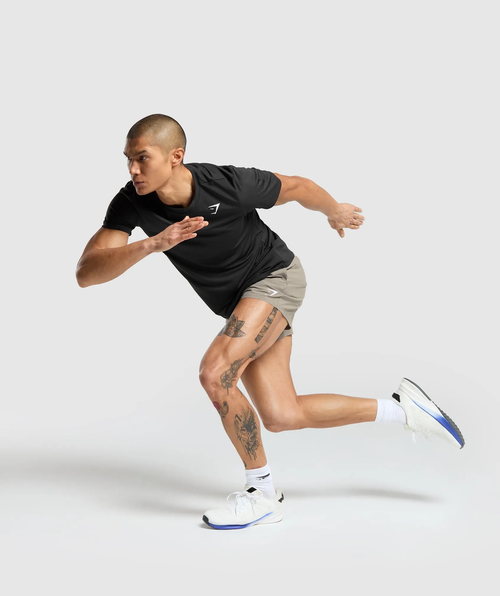 Gymshark Arrival 5" Shorts - Linen Brown sold by Gymshark product image thumbnail 4