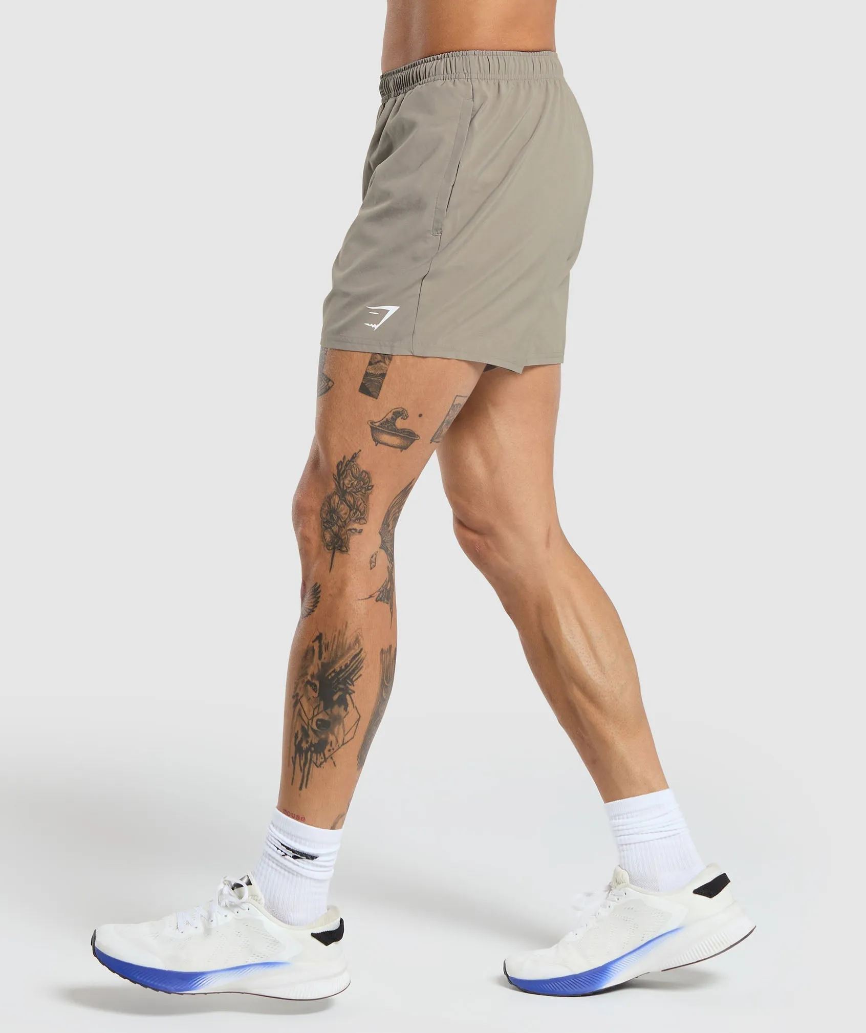 Gymshark Arrival 5" Shorts - Linen Brown sold by Gymshark product image thumbnail 3