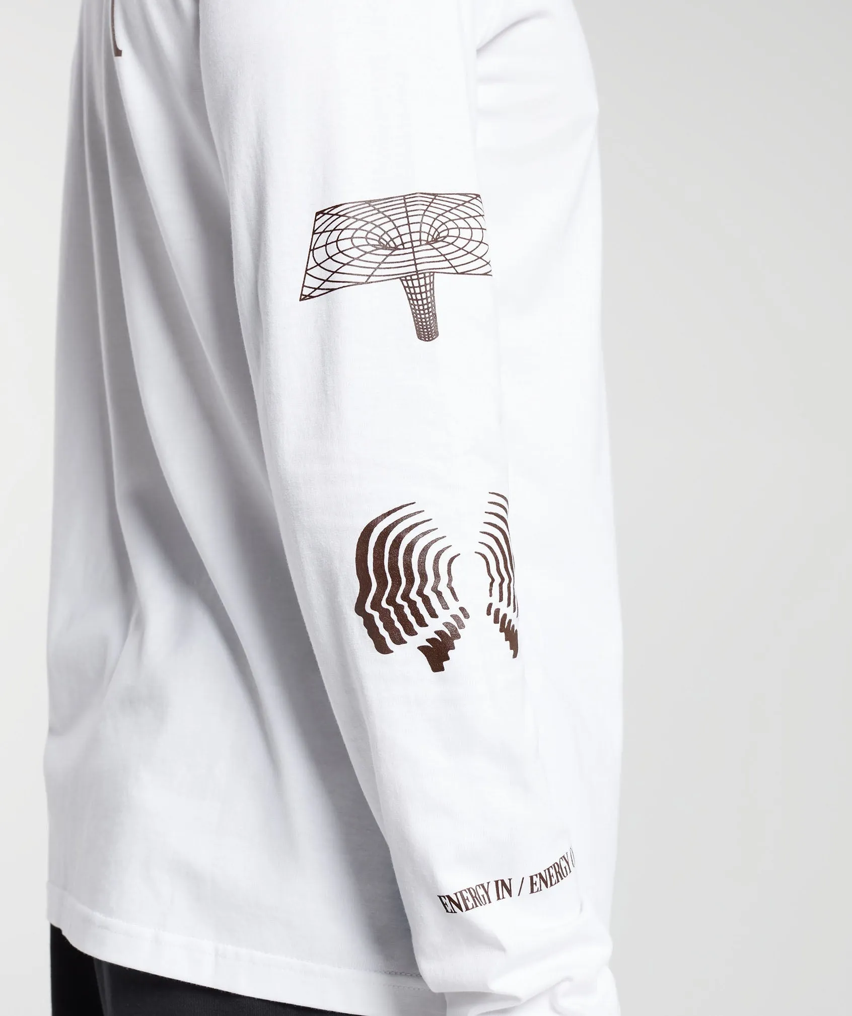 Gymshark Hybrid Wellness Long Sleeve T-Shirt - White sold by Gymshark product image thumbnail 5