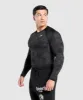 Gymshark Geo Seamless Long Sleeve T-Shirt - Black/Charcoal Grey sold by Gymshark