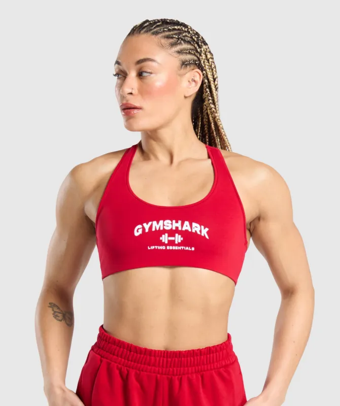 Gymshark Team GS Bralette - Carmine Red sold by Gymshark