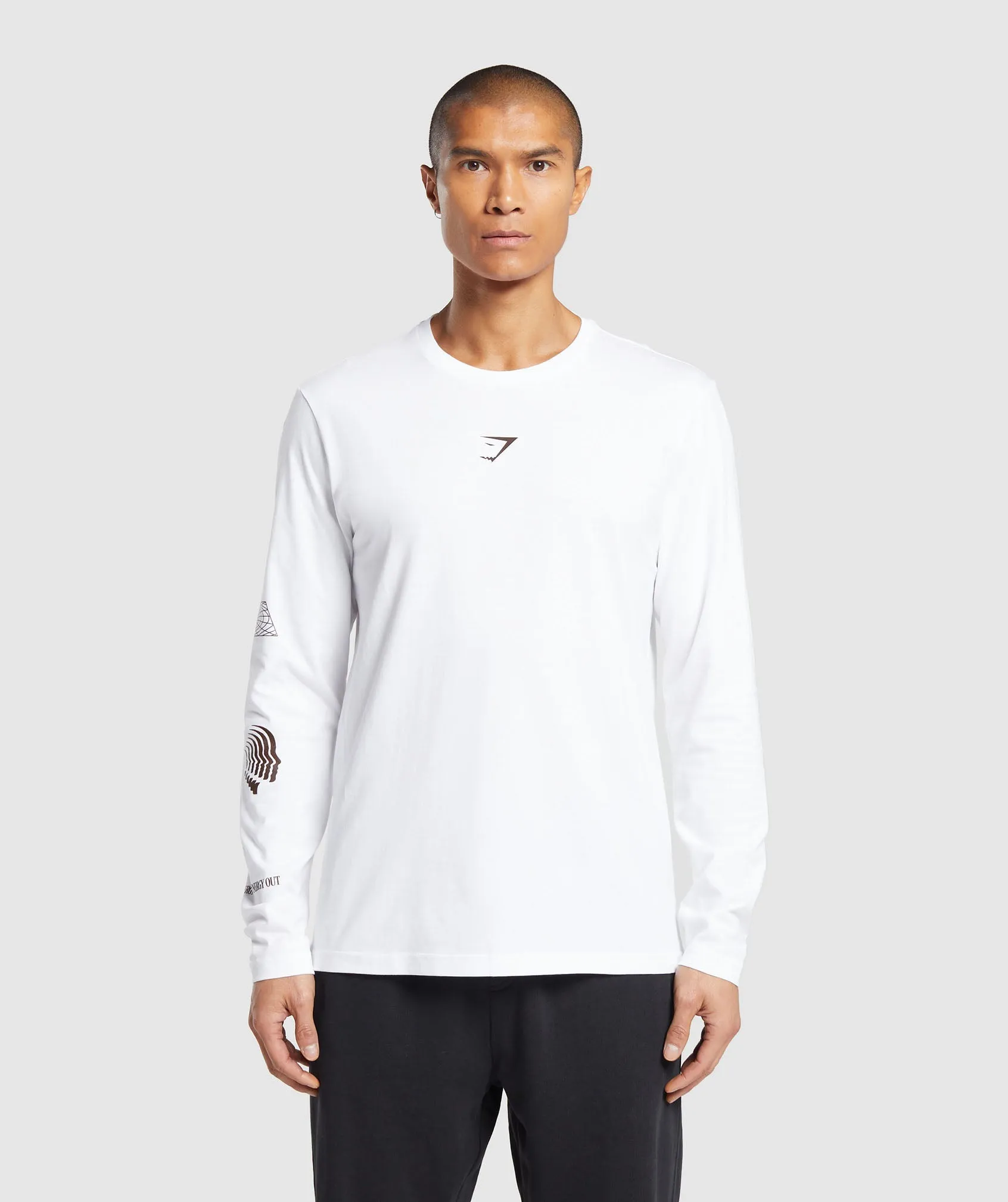 Gymshark Hybrid Wellness Long Sleeve T-Shirt - White sold by Gymshark product image thumbnail 2