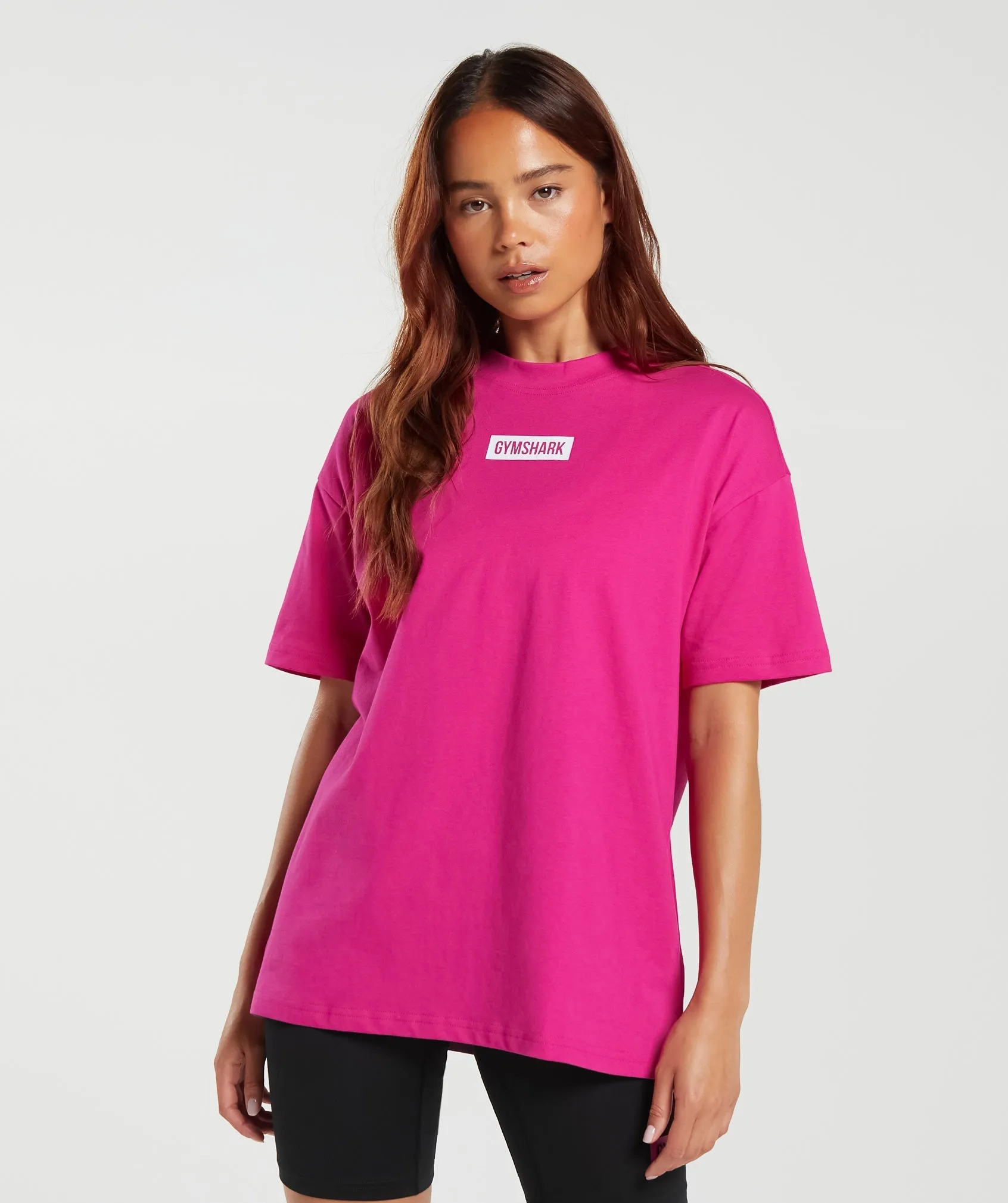 Gymshark Block Oversized T-Shirt - Bold Magenta sold by Gymshark