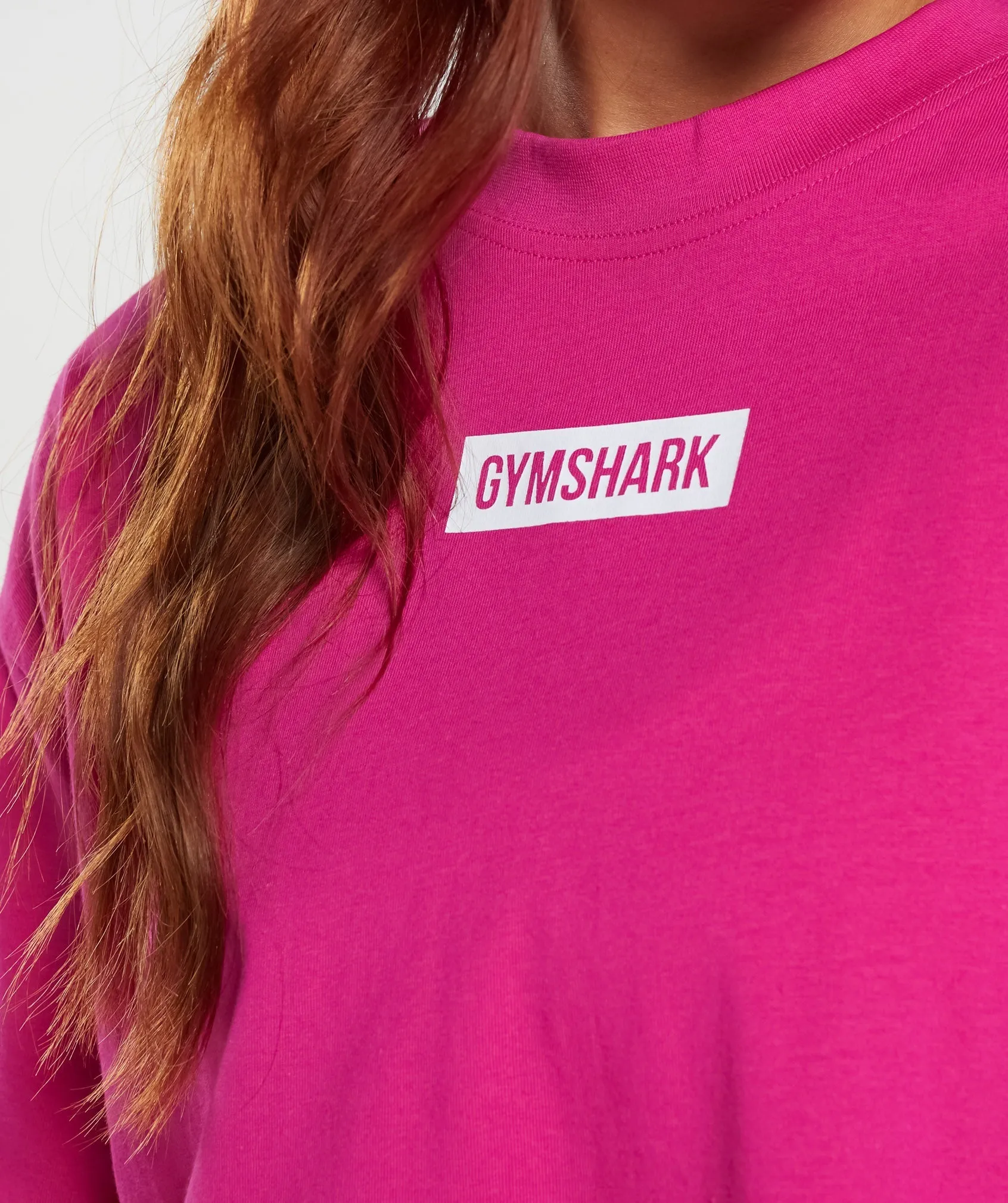 Gymshark Block Oversized T-Shirt - Bold Magenta sold by Gymshark product image thumbnail 3