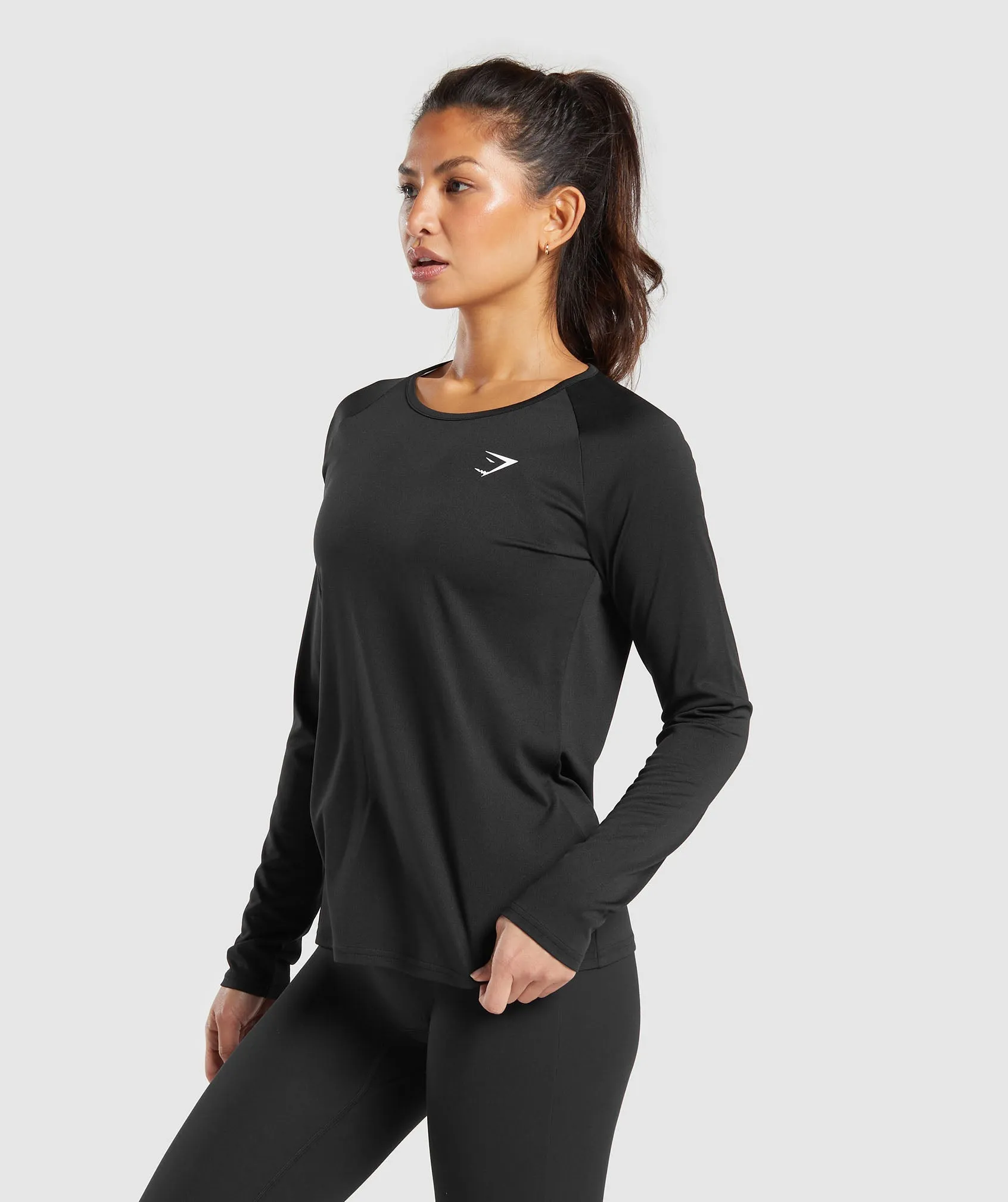 Gymshark Training Long Sleeve Top - Black sold by Gymshark product image thumbnail 3