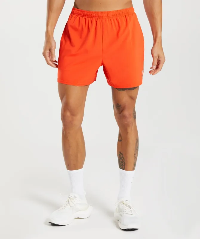 Gymshark Arrival 5" Shorts - Pepper Red sold by Gymshark