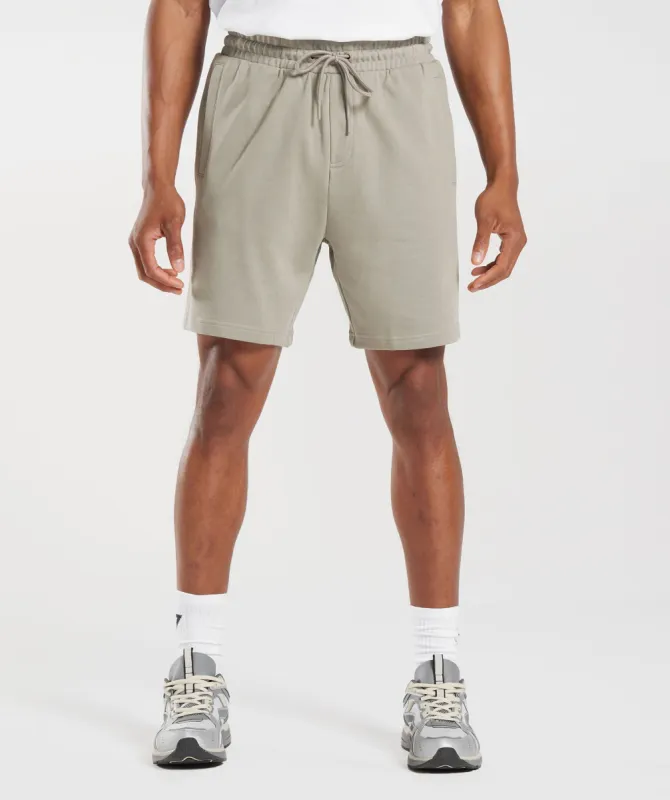 Gymshark Rest Day Essentials 7" Shorts - Ecru Brown sold by Gymshark