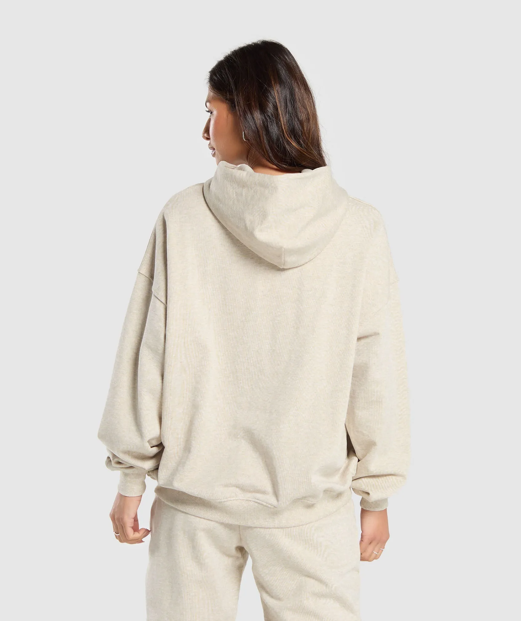 Gymshark Rest Day Sweats Hoodie - Beige Marl sold by Gymshark product image thumbnail 2