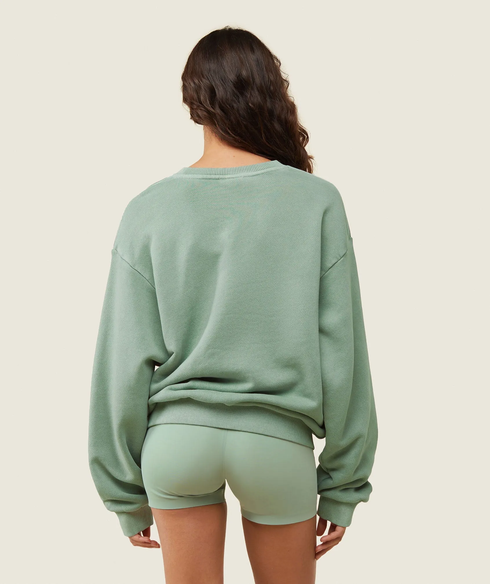 Gymshark everywear Relaxed Sweatshirt - Dollar Green sold by Gymshark product image thumbnail 3