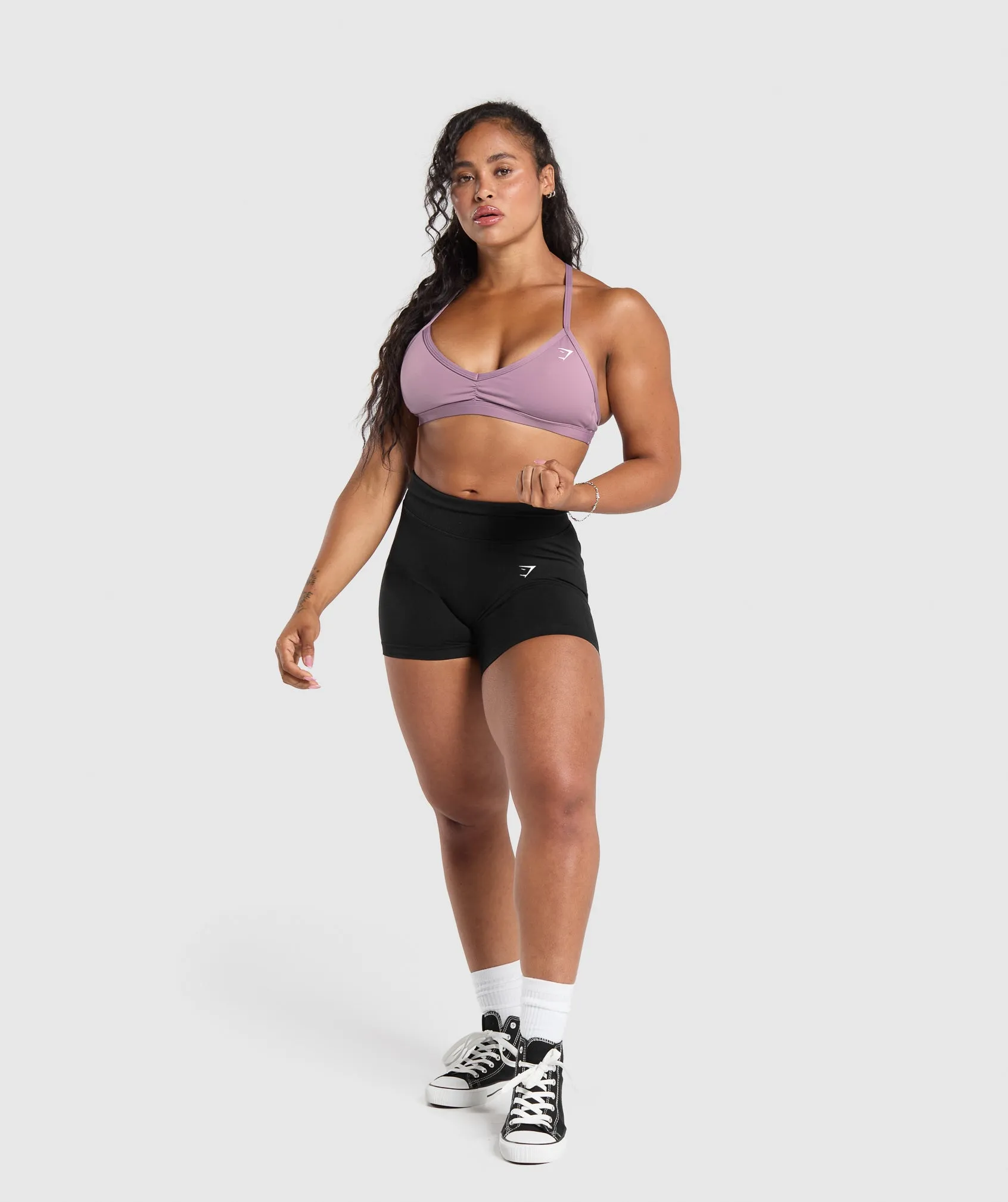 Gymshark Minimal Sports Bra - Soft Purple sold by Gymshark product image thumbnail 4