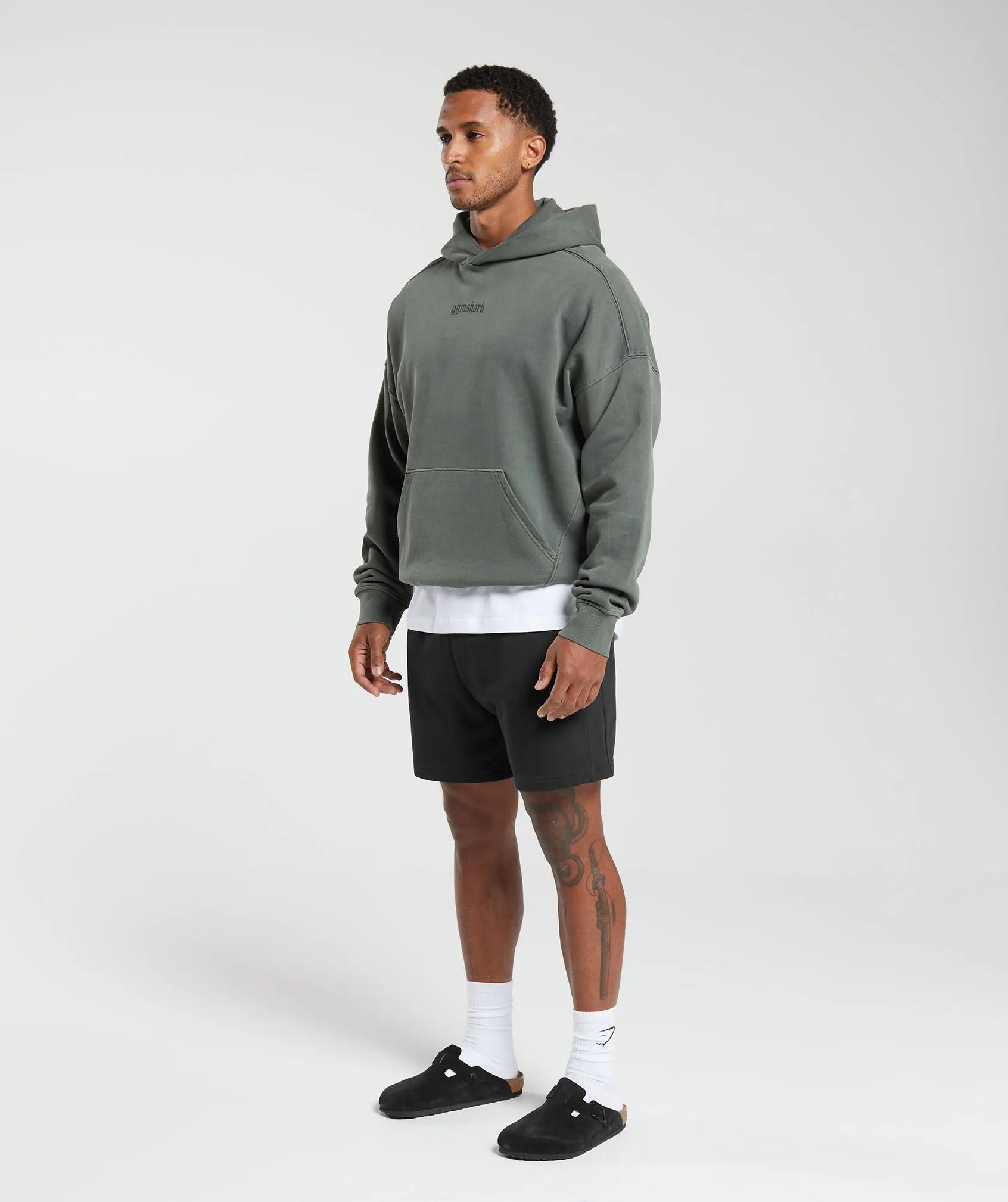 Gymshark Heavyweight Hoodie - Deep Olive Green sold by Gymshark product image thumbnail 4