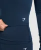 Gymshark Everyday Long Sleeve Midi Top - Navy sold by Gymshark