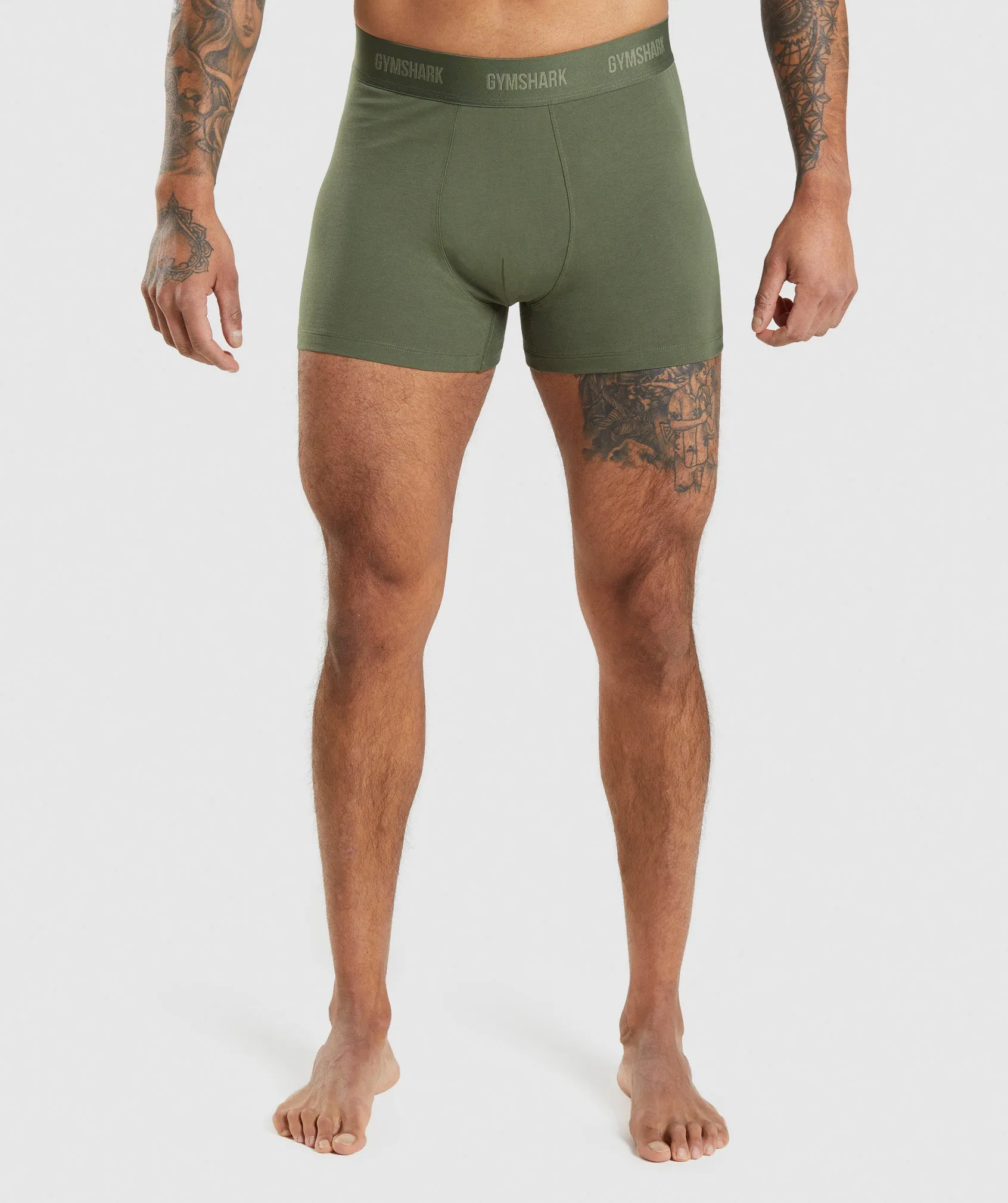 Gymshark Boxers 2pk - Core Olive/Navy sold by Gymshark product image thumbnail 2