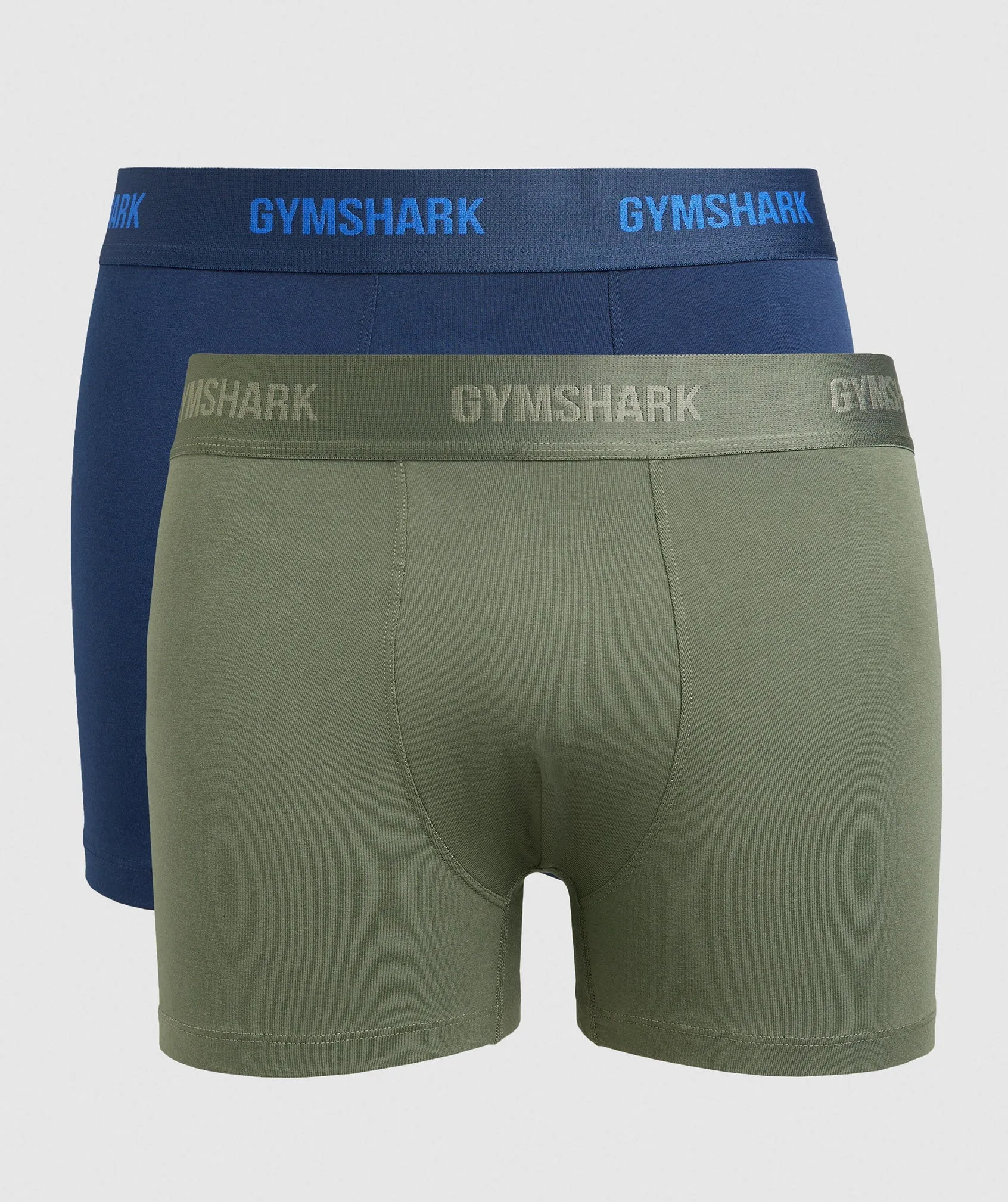 Gymshark Boxers 2pk - Core Olive/Navy sold by Gymshark