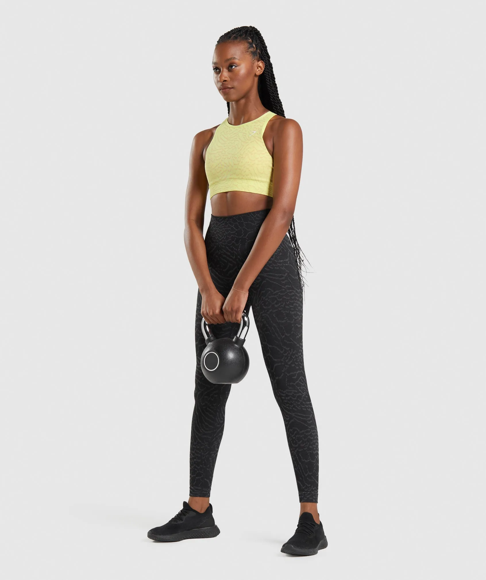 Gymshark Adapt Animal Seamless Sports Bra - Firefly Yellow sold by Gymshark product image thumbnail 4
