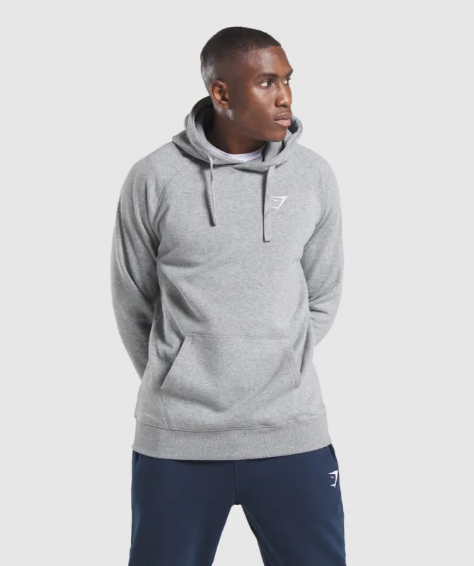 Gymshark Crest Hoodie - Charcoal Marl sold by Gymshark