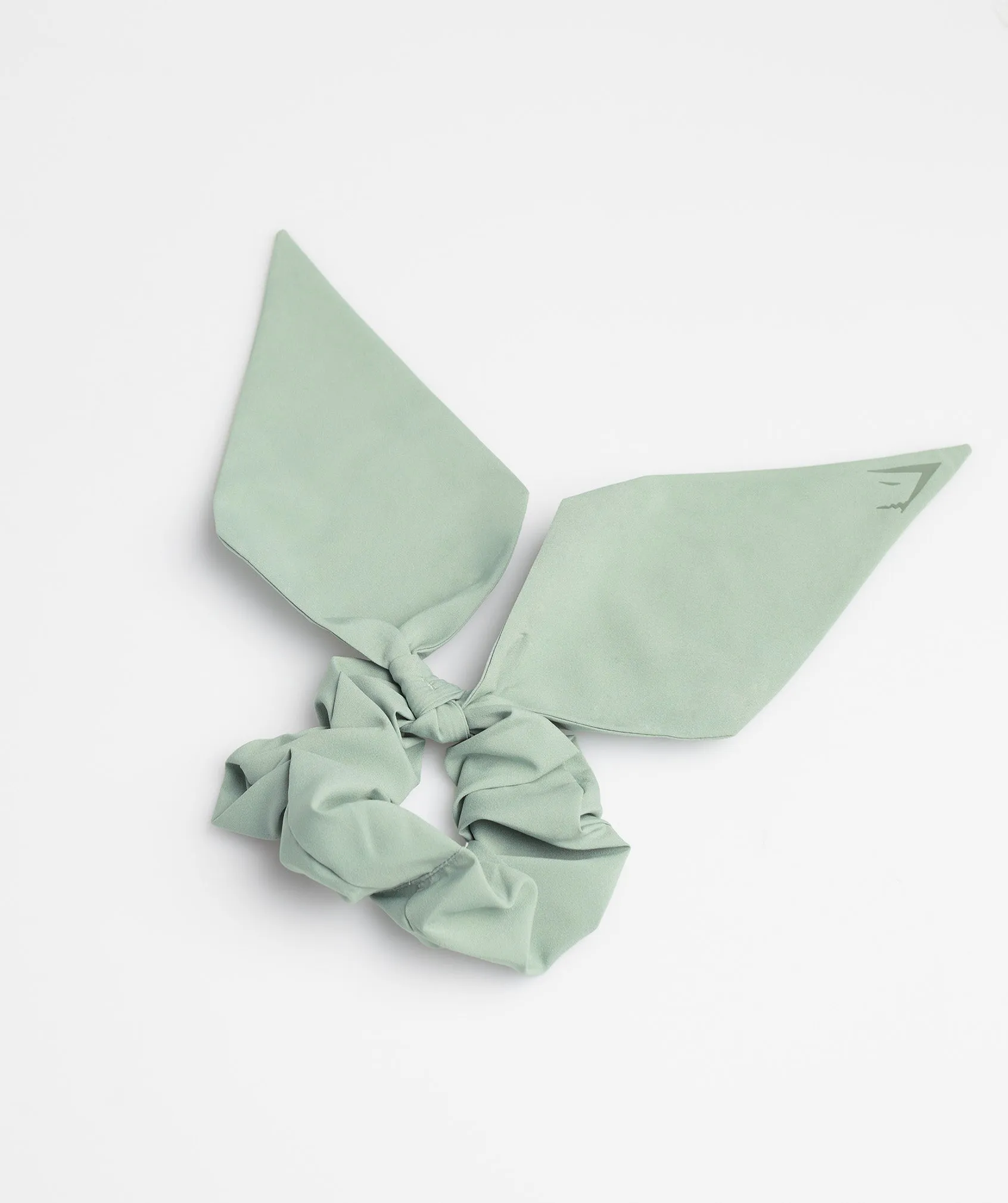 Gymshark Bow Scrunchie - Desert Sage Green sold by Gymshark