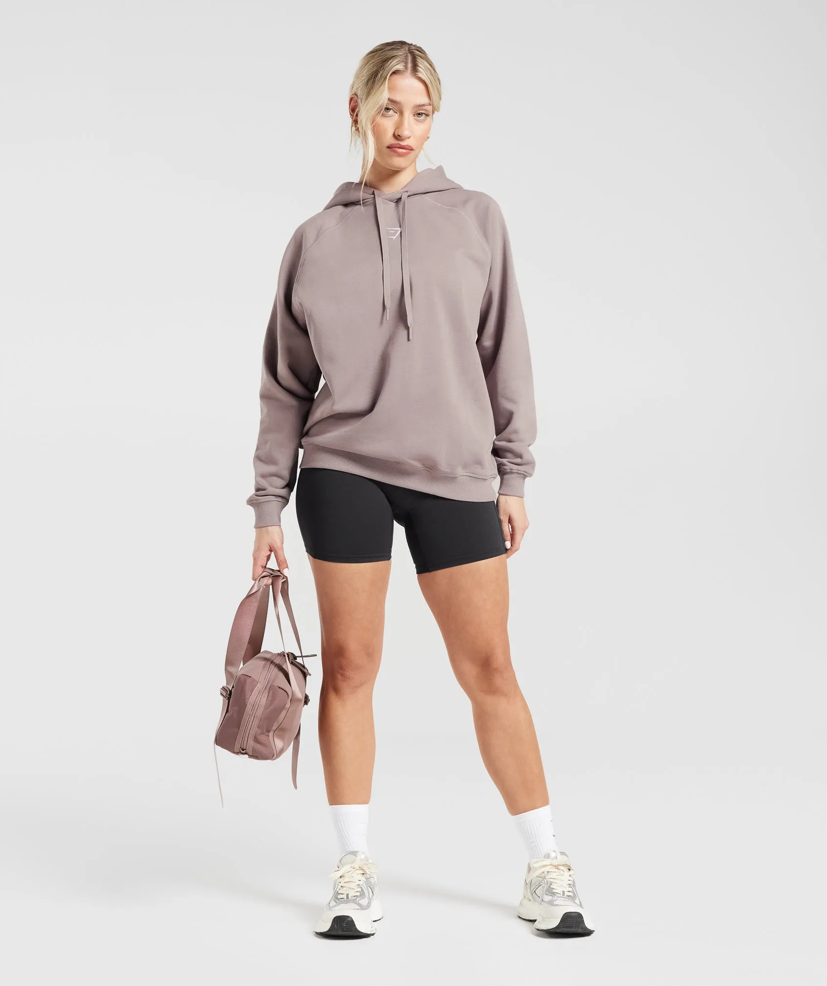 Gymshark Training Oversized Fleece Hoodie - Washed Mauve sold by Gymshark product image thumbnail 4