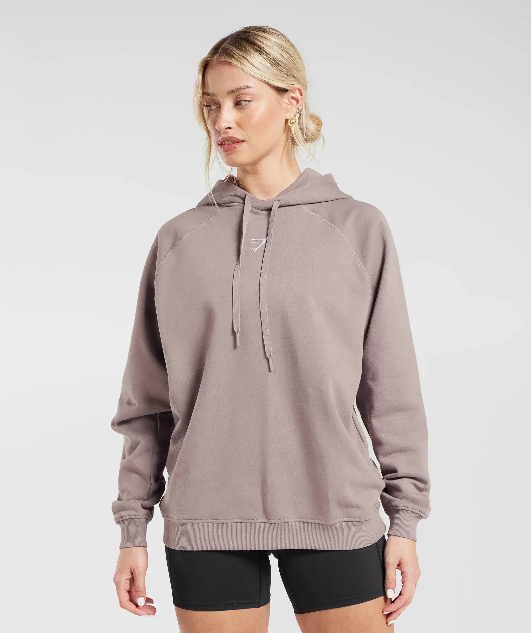 Gymshark Training Oversized Fleece Hoodie - Washed Mauve sold by Gymshark